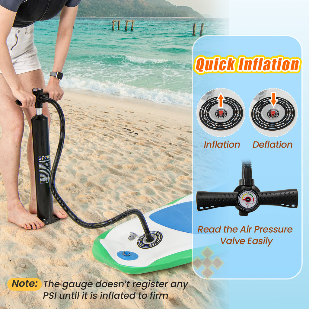 11 Feet Premium SUP Inflatable Stand Up Paddle Board with Accessories and Repair Kit-L