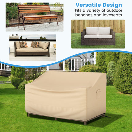 Patio Furniture Cover with Padded Handle and Click-Close Straps-60 x 43 x 30 inches