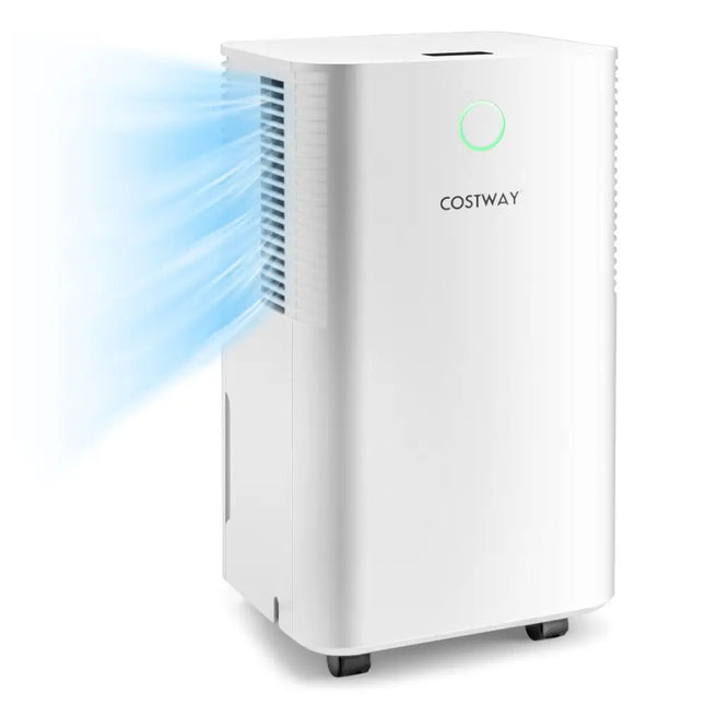1750 Sq. Ft 32 Pints Dehumidifier with Auto Defrost and 24H Timer Drain Hose-White - White - Dehumidifiers