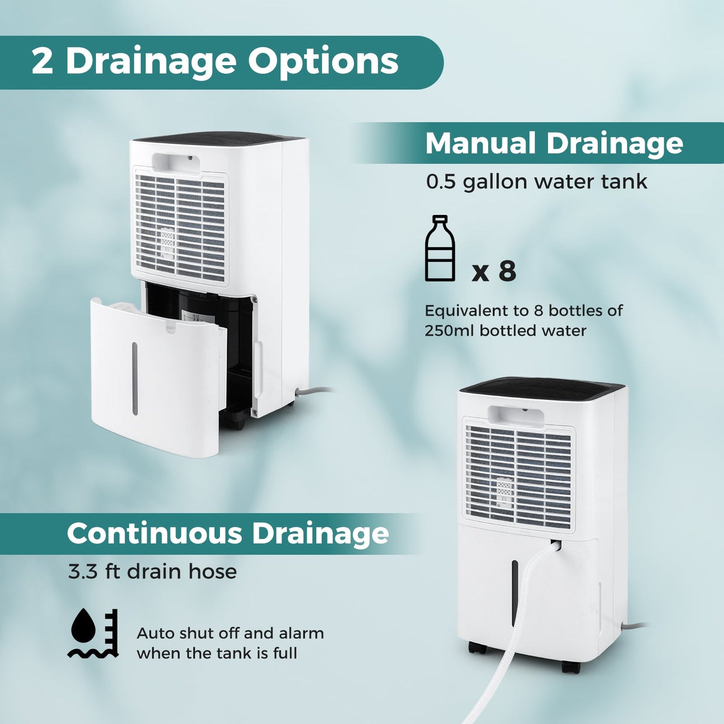 30 Pints 1500 Sq. ft Portable Dehumidifier For Medium To Large Spaces