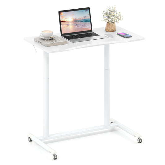 Height Adjustable Computer Desk Sit to Stand Rolling Table