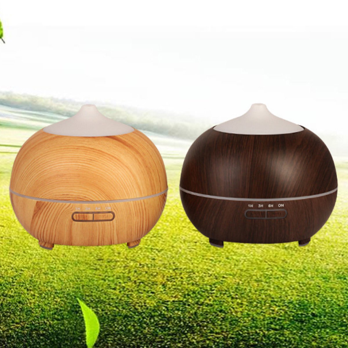 Mistyrious Essential Oil Humidifier | Natural Oak Aroma Diffuser