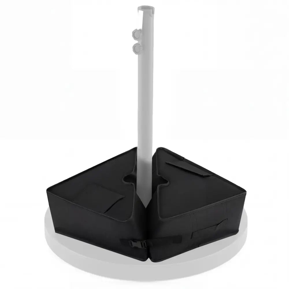 18.5’’ Square Umbrella Base Weight with Weatherproof Fabric-Black - Black - Outdoor Umbrella Bases