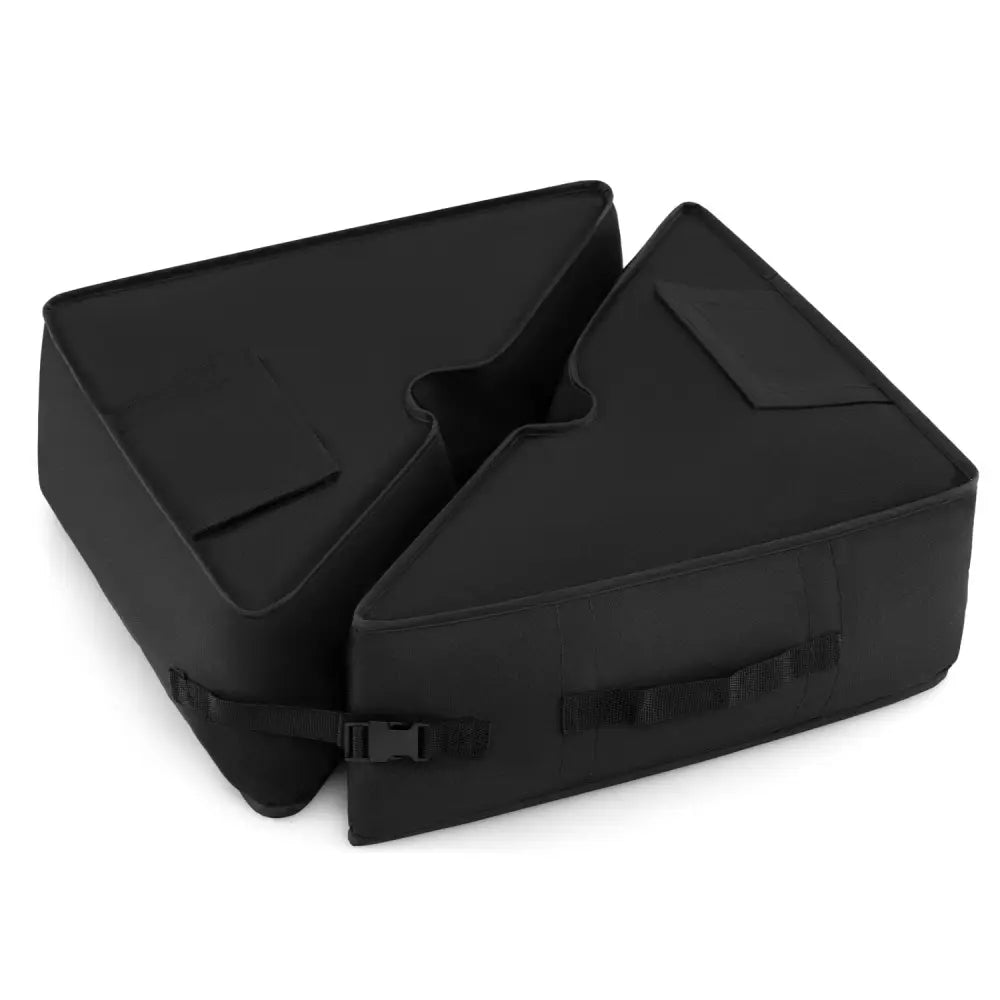 18.5’’ Square Umbrella Base Weight with Weatherproof Fabric-Black - Black - Outdoor Umbrella Bases