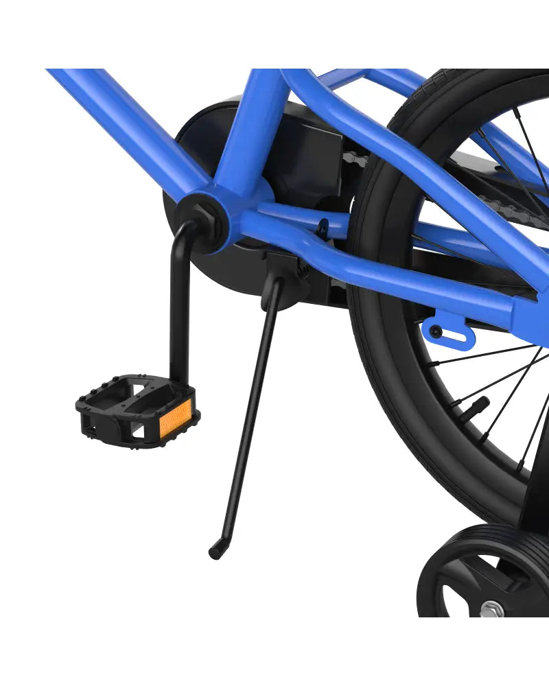 18 Feet Kids Bike with Removable Training Wheels-Blue - Blue - Kids Bike