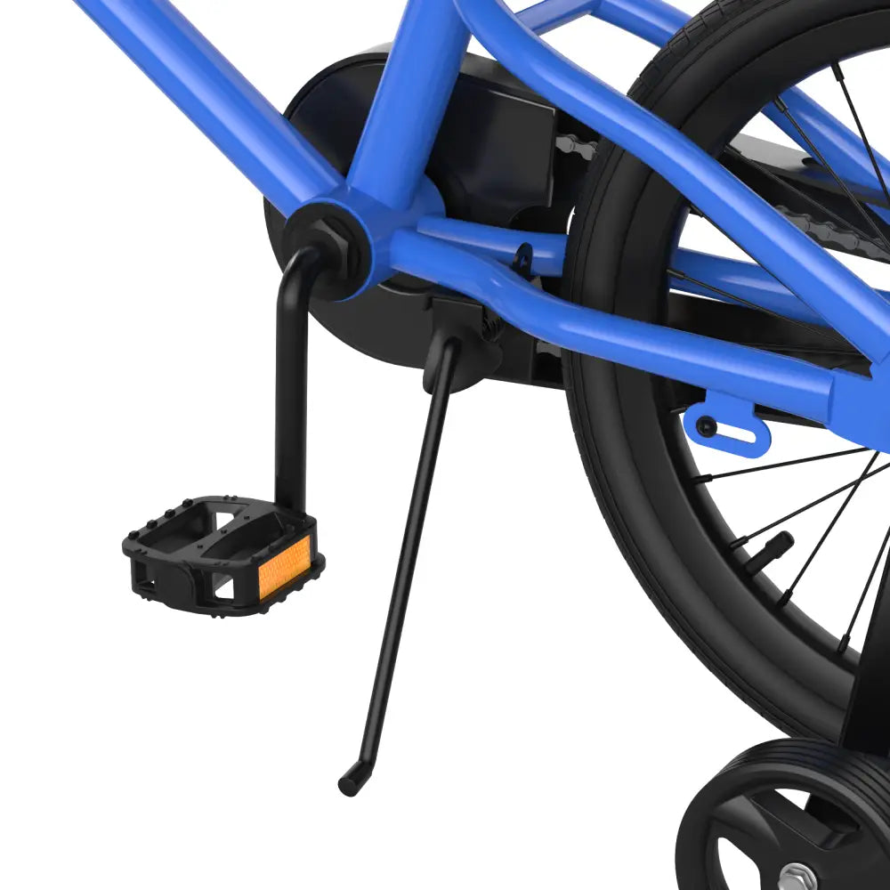18 Feet Kids Bike with Removable Training Wheels-Blue - Blue - Kids Bike