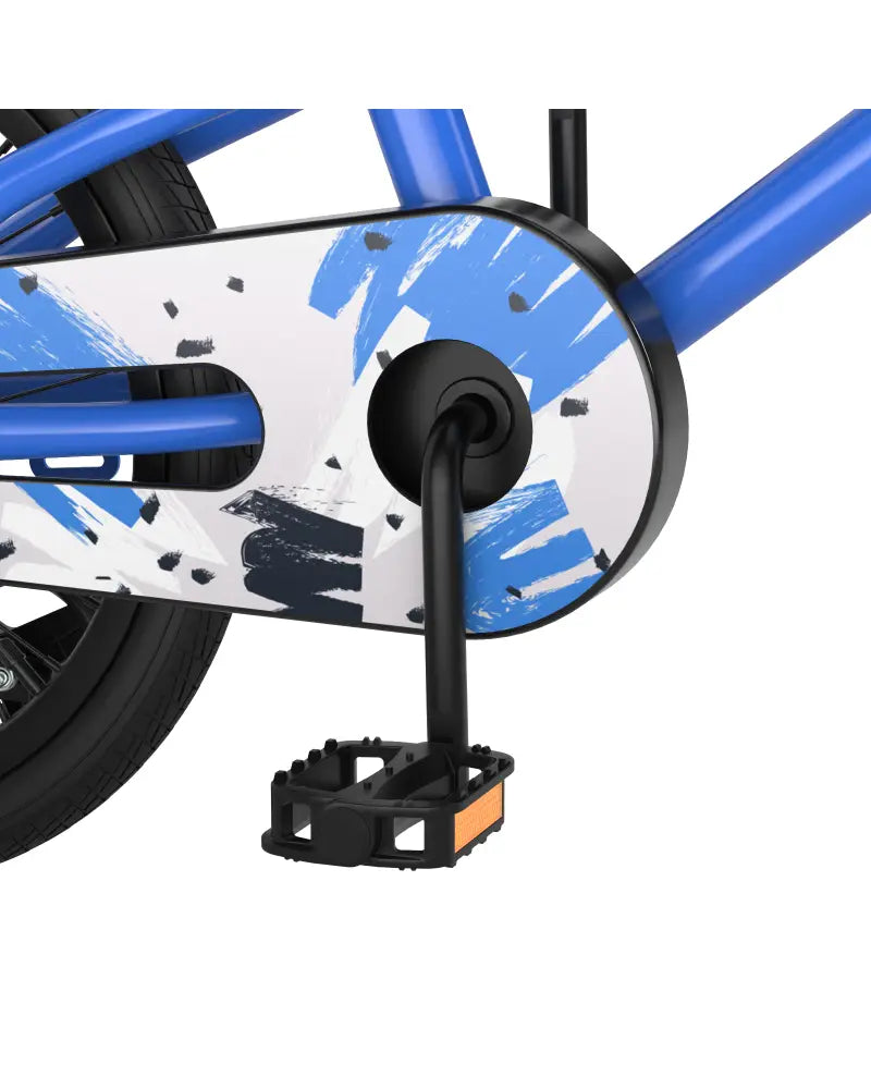 18 Feet Kids Bike with Removable Training Wheels-Blue - Blue - Kids Bike