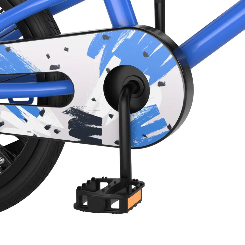 18 Feet Kids Bike with Removable Training Wheels-Blue - Blue - Kids Bike
