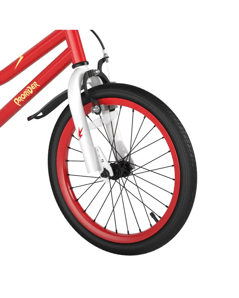 18 Feet Kids Bike with Removable Training Wheels-Red - Red - Kids Bike