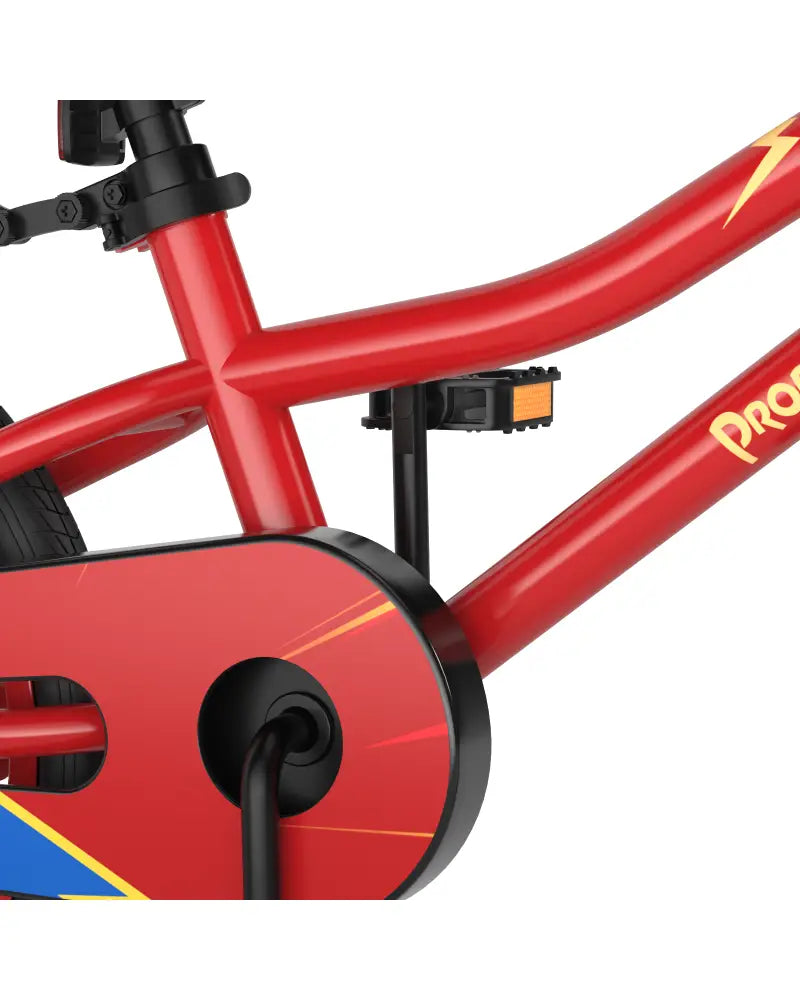18 Feet Kids Bike with Removable Training Wheels-Red - Red - Kids Bike