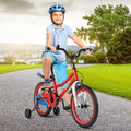 18 Feet Kids Bike with Removable Training Wheels - Red - Oasis Home Essentials