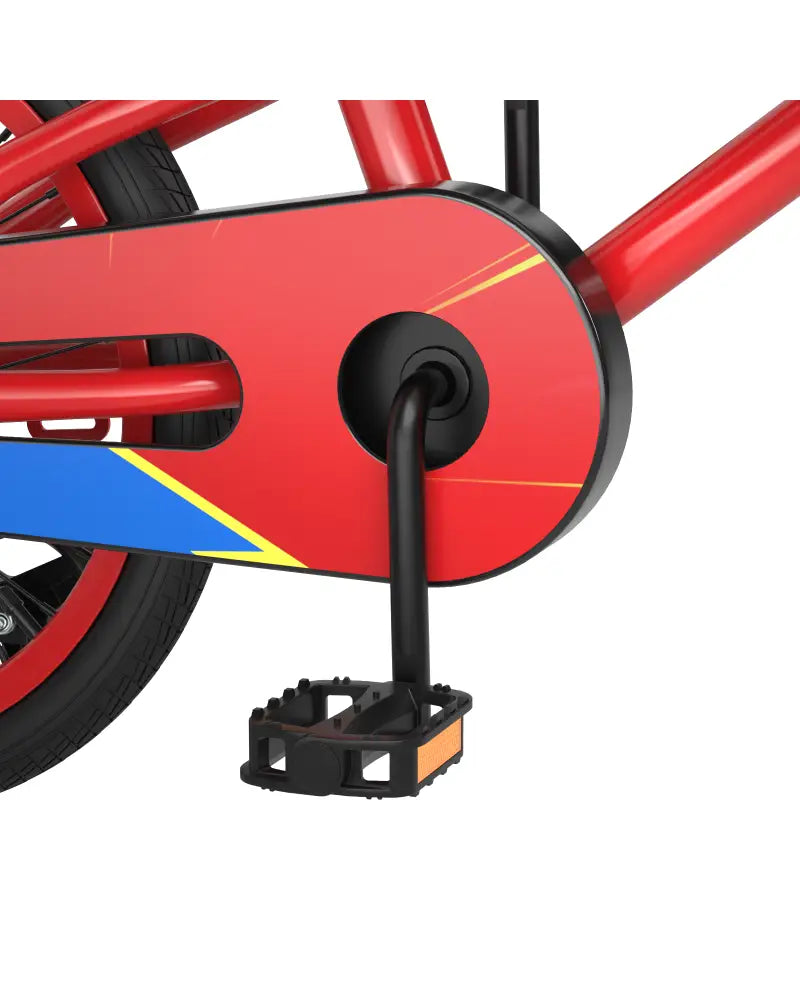 18 Feet Kids Bike with Removable Training Wheels-Red - Red - Kids Bike