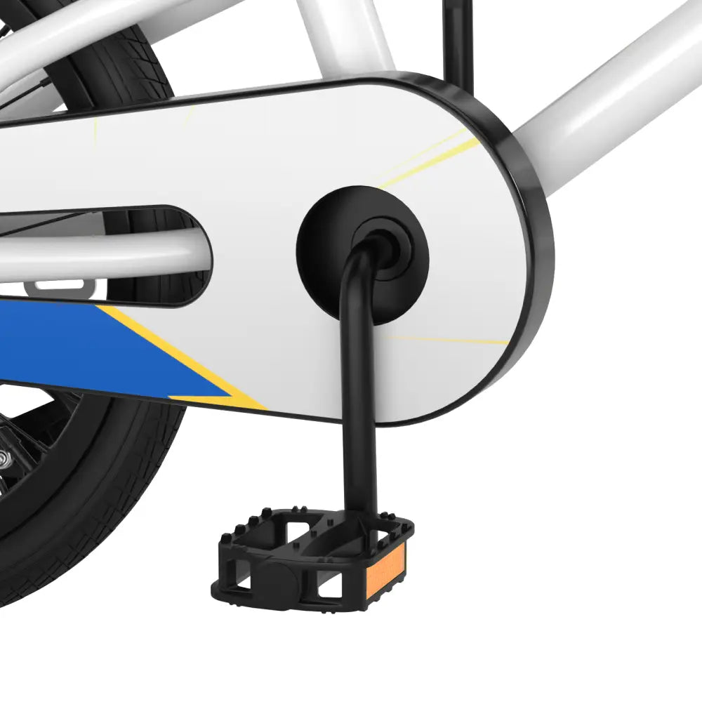 18 Feet Kids Bike with Removable Training Wheels - White - Oasis Home Essentials