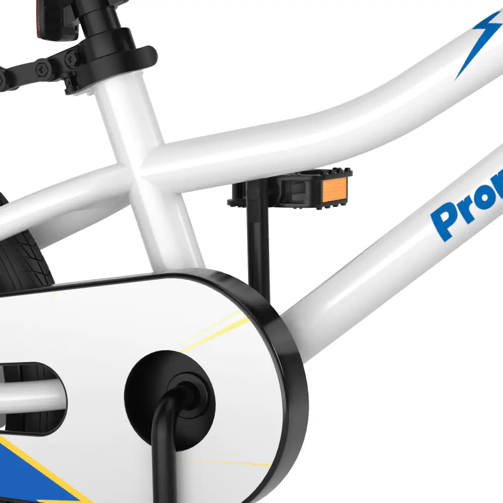 18 Feet Kids Bike with Removable Training Wheels - White - Oasis Home Essentials