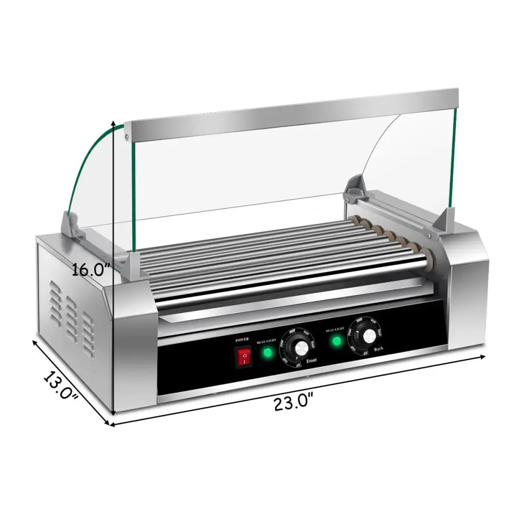 18 Hot Dog 7 Roller Grill Commercial Cooker Costway