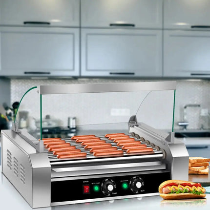 18 Hot Dog 7 Roller Grill Commercial Cooker Costway