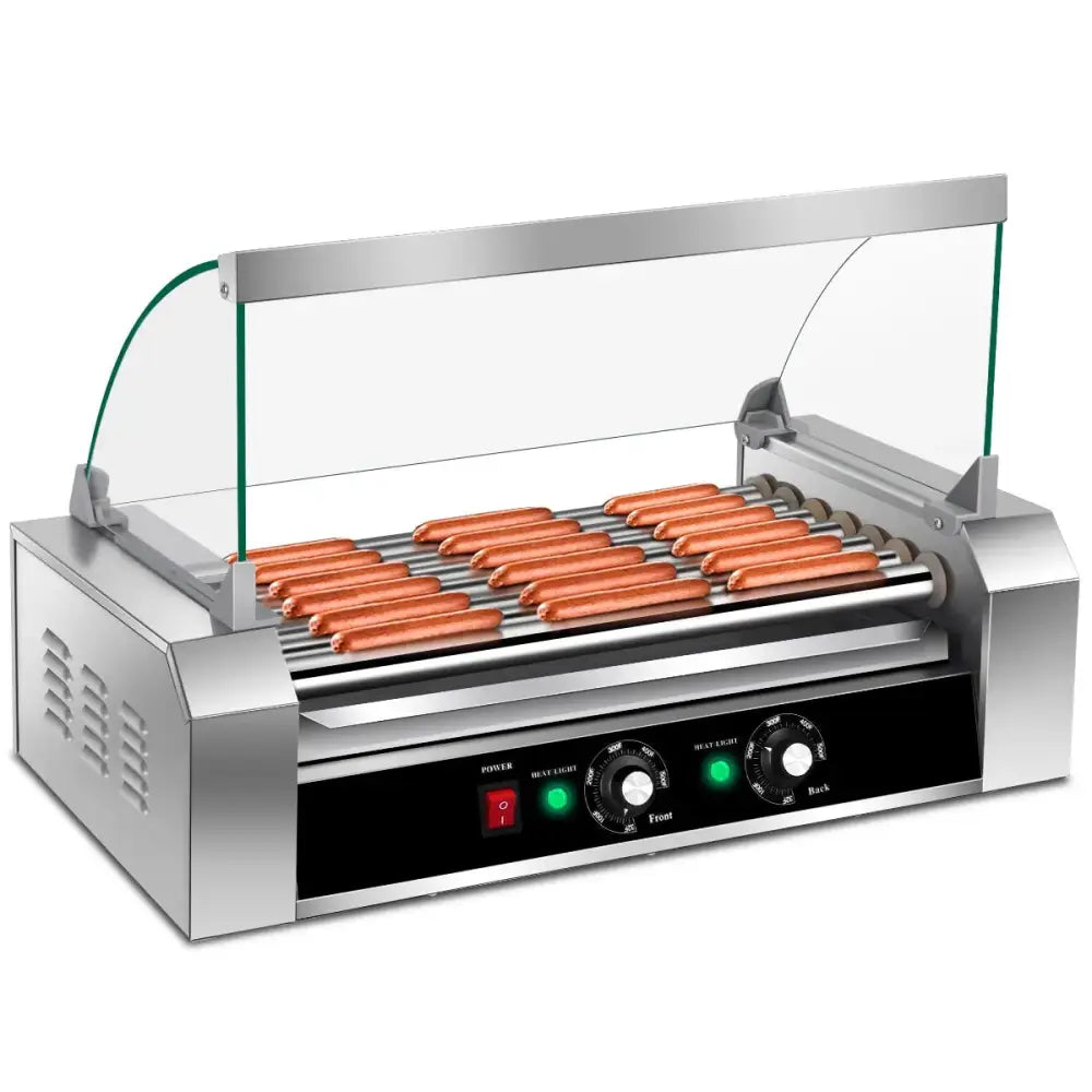 18 Hot Dog 7 Roller Grill Commercial Cooker Costway