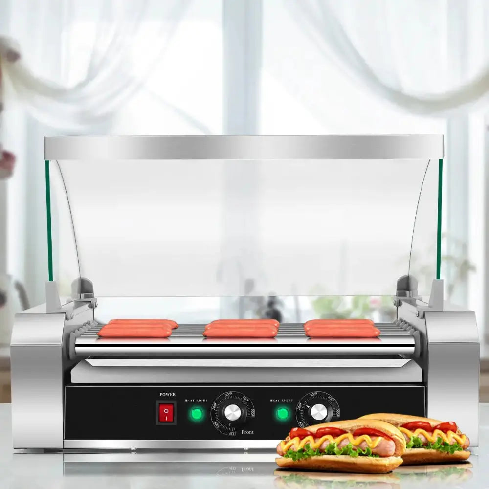 18 Hot Dog 7 Roller Grill Commercial Cooker Costway