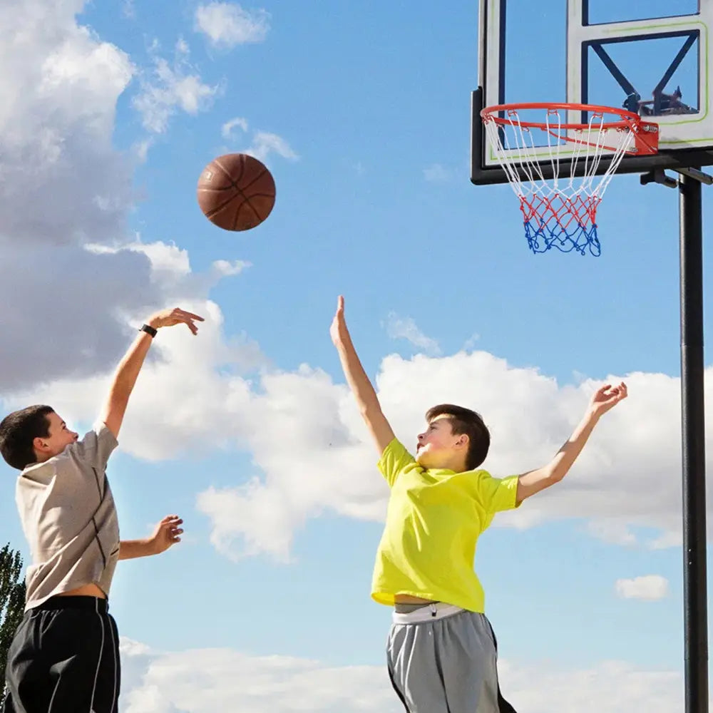 18 Inch Basketball Rim Goal Replacement with All Weather Net and Mounting Hardware-Orange - Orange - Sport Equipments