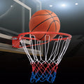 18 Inch Basketball Rim Goal Replacement with All Weather Net and Mounting Hardware-Orange - Orange - Sport Equipments