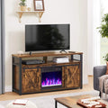 18 Inch Electric Fireplace Insert Fireplace Heater with Overheat Protection - Black - Fireplaces