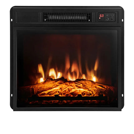 18 Inch Electric Fireplace Inserted with Adjustable LED Flame - Fireplaces