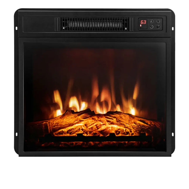 18 Inch Electric Fireplace Inserted with Adjustable LED Flame - Fireplaces