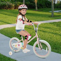 18 Inch Kids Bike Adjustable for 3-8 Years Old Children Pink - Stars & Moon - Pink - Kids Bike
