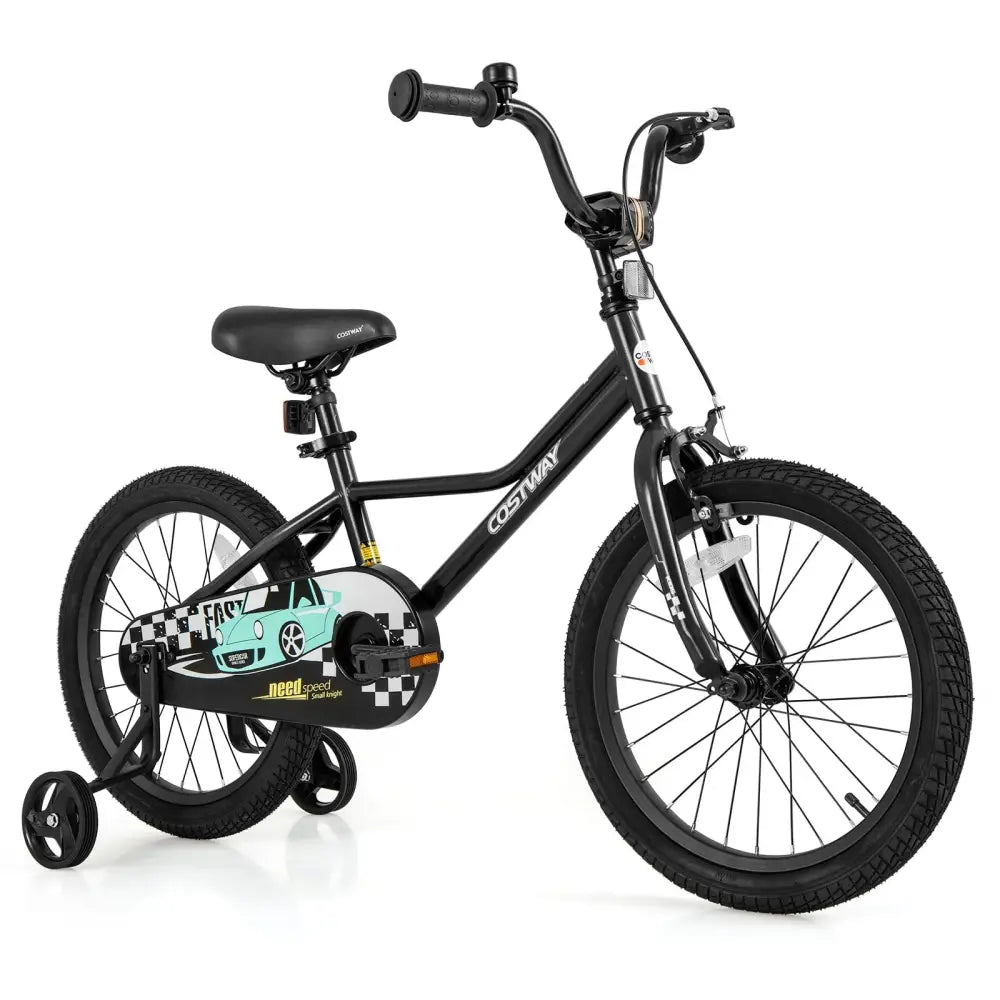 18 Inch Kids Bike Adjustable for 4 - 8 Years Old with Low - Step Frame - Oasis Home Essentials