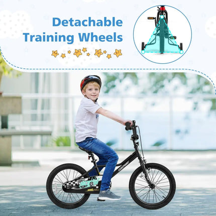 18 Inch Kids Bike Adjustable for 4 - 8 Years Old with Low - Step Frame - Oasis Home Essentials
