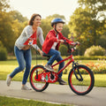 18 Inch Kids Bike Adjustable with Christmas Music & Flag for Aged 4-8 Years Old - Red - Kids Bike