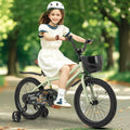 18 - Inch Kids Bike Adjustable with Training Wheels for 4 - 8 Years Old - Oasis Home Essentials