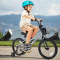 18 Inch Kids Bike Adjustable with Transparent Chain Cover for 4 - 8 Years Old - Oasis Home Essentials