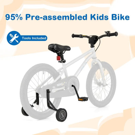 18 - Inch Kids Bike Bicycle for Boys Girls 4 - 8 with High Carbon Steel Frame - Oasis Home Essentials