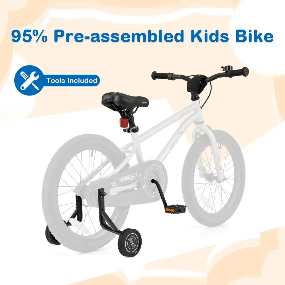 18 - Inch Kids Bike Bicycle for Boys Girls 4 - 8 with High Carbon Steel Frame - Oasis Home Essentials