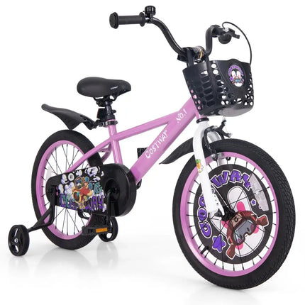 18 Inch Kids Bike for 4 - 8 Years Old Sport Bicycle with Adjustable Handlebar and Saddle - 18 inches - Oasis Home Essentials