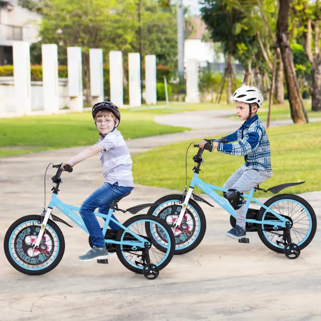 18 Inch Kids Bike with Adjustable Handlebar and Saddle for 4 - 8 Years Old - 18 inches - Oasis Home Essentials