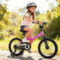 18-Inch Kids Bike with Removable Training Wheels Pink-Brave Hero - Kids Bike