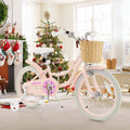 18 - Inch Kids Bike with Training Wheels and Adjustable Handlebar Seat - Pink - Oasis Home Essentials