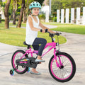18 Inch LED Lighted Kids Bike with Training Wheels and Headlight for Ages 4 - 8 Years - 18 inches - Oasis Home Essentials
