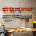 18 Inch Magnetic Tool Holder Strip with Mounting Screws-Red - Red - Garages