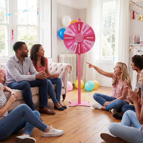 18 Inch Prize Wheel with Blackboard Marker and Eraser - Game Room