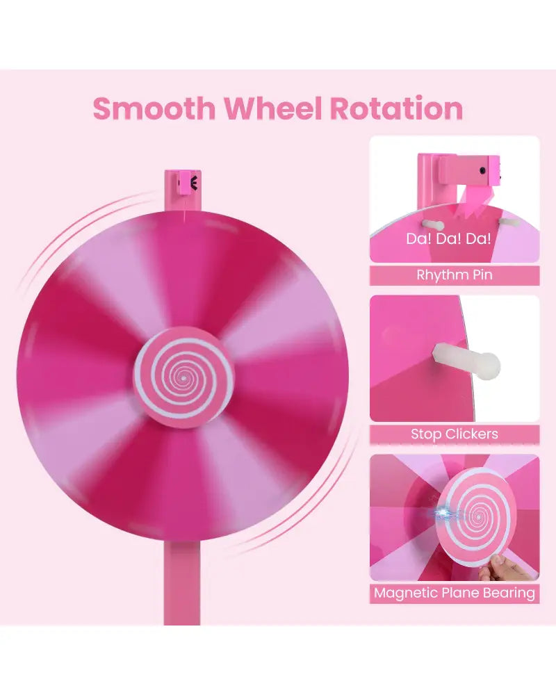 18 Inch Prize Wheel with Blackboard Marker and Eraser - Game Room