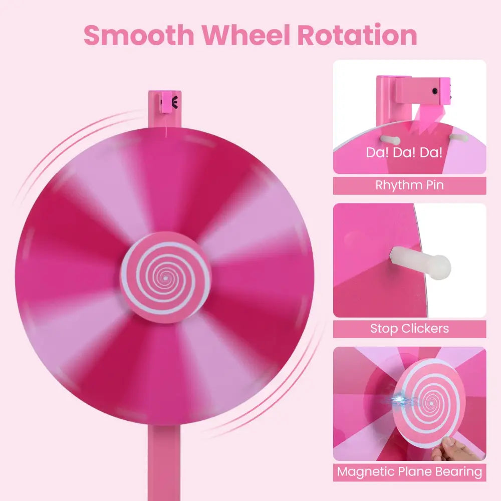 18 Inch Prize Wheel with Blackboard Marker and Eraser - Game Room