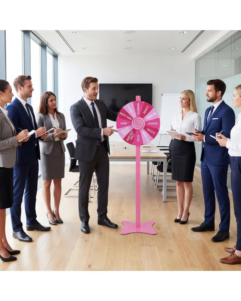18 Inch Prize Wheel with Blackboard Marker and Eraser - Game Room