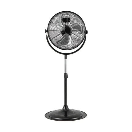 18 Inches High Velocity Pedestal Fan with 3 Speeds and Adjustable Height-Black Costway