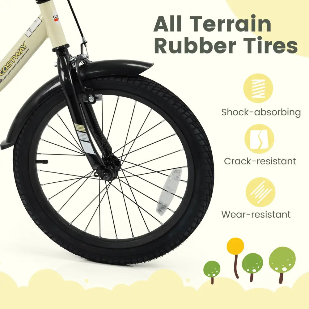 18 Inches Kids Bike Sport Bicycle with Removable Training Wheels - Kids Bike