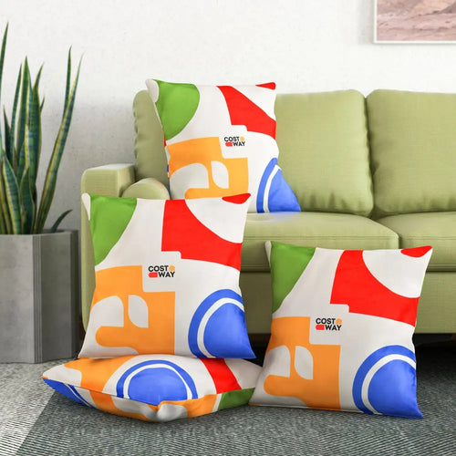18 x 18 Inch Inches Square Throw Pillows with Removable and Washable Velvet Pillow Cases - Red - Sofas & Loveseats
