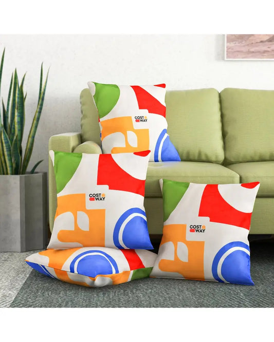 18 x 18 Inch Inches Square Throw Pillows with Removable and Washable Velvet Pillow Cases - Red - Sofas & Loveseats