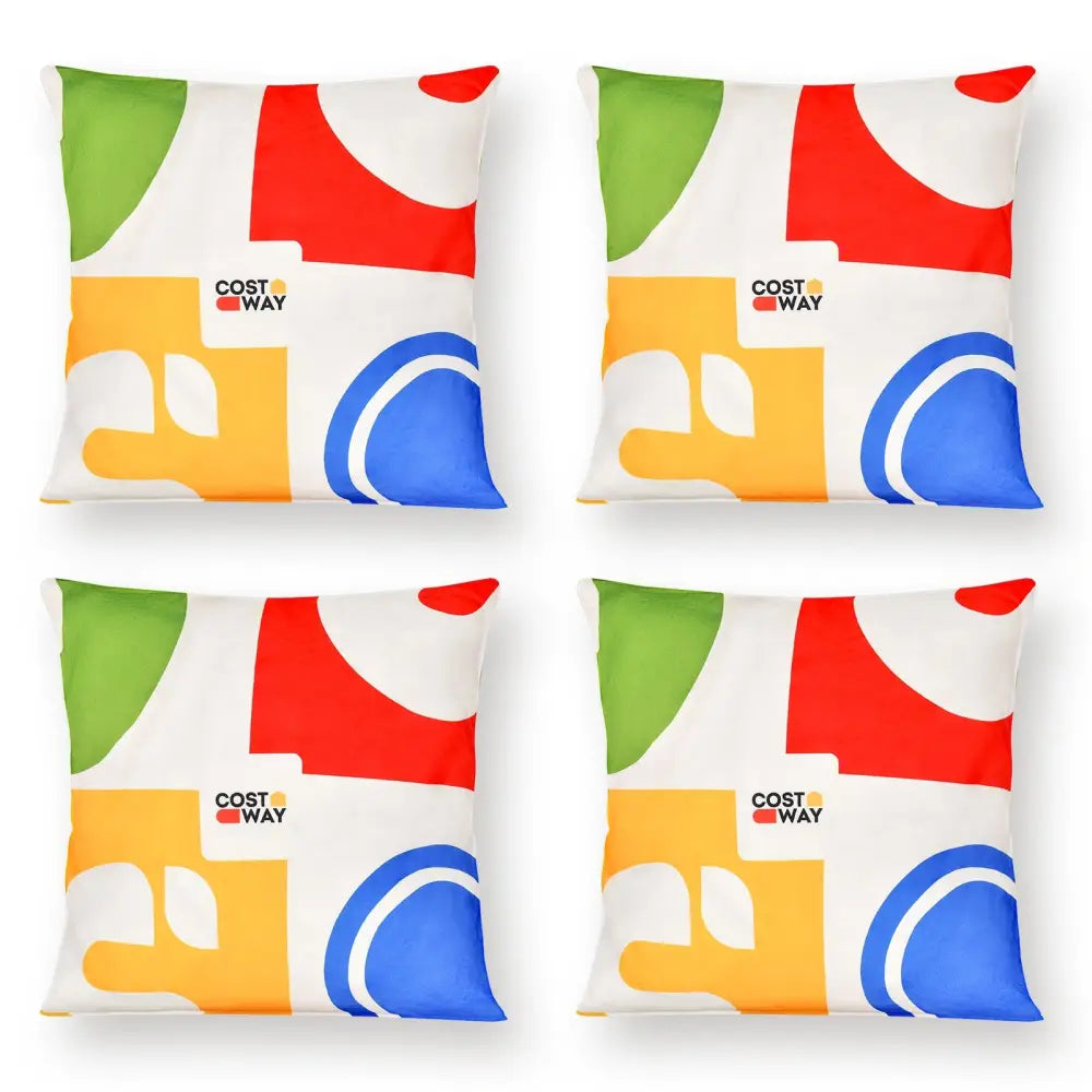 18 x 18 Inch Inches Square Throw Pillows with Removable and Washable Velvet Pillow Cases - Red - Sofas & Loveseats